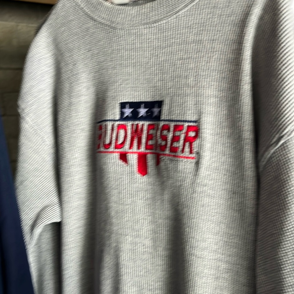 Budweiser heavier thermal long sleeve shirt. Hardly worn